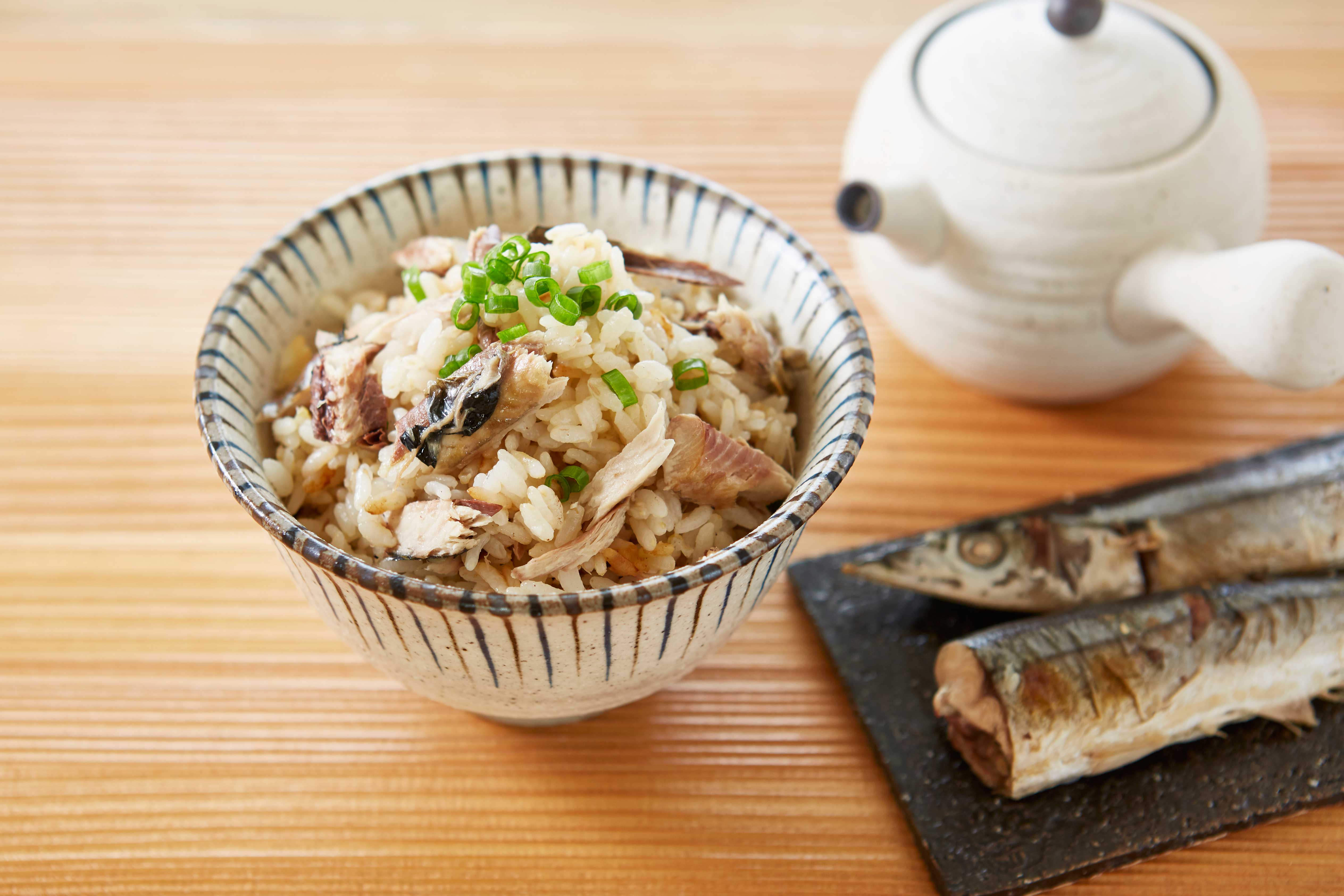 サンマの炊き込みご飯